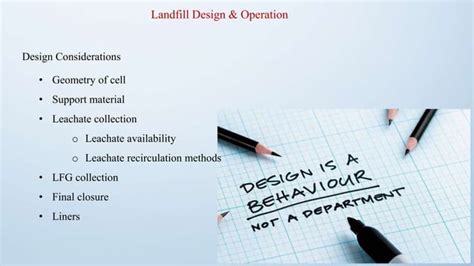 Landfill design and operation | PPT