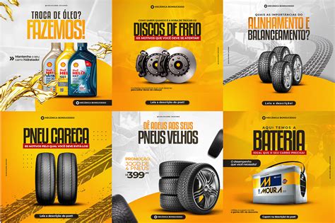 Social Media Mecânica Oficina de Carros Behance