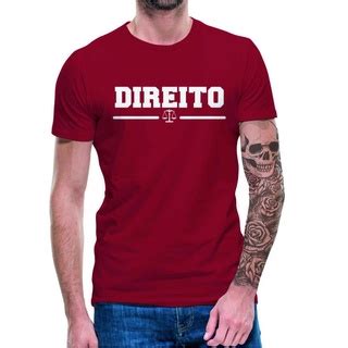 Camiseta Camisa Direito Curso Advogado 100 Algodão Faculdade