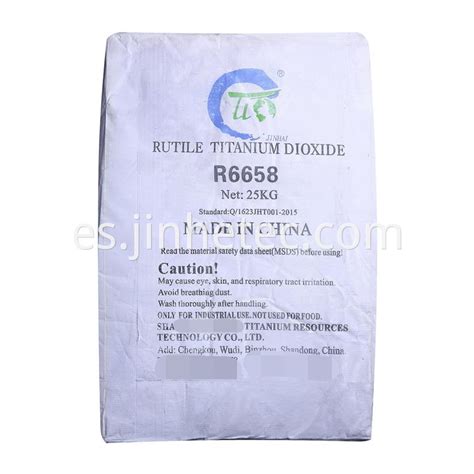 China Jinhai Brand Titanium Dioxide R6658 Para Masterbatch Fabricantes