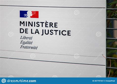 Ministere De La Justice Text Sign Logo Means Department of Justice ...