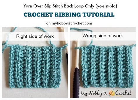 Faux Knit Crochet Ribbing Tutorial Free Crochet Tutorials And Patterns