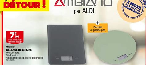 Promo Ambiano Balance De Cuisine Chez Aldi