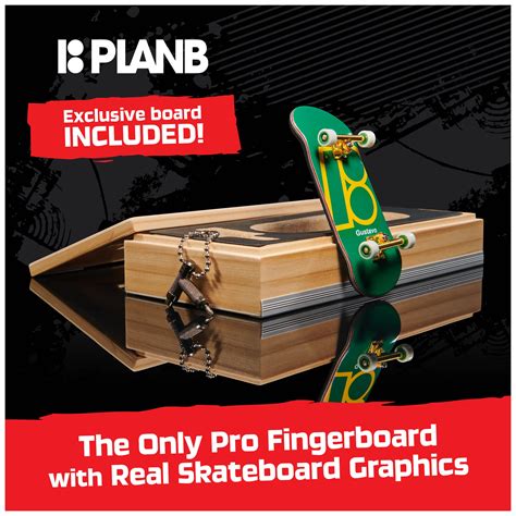 Tech Deck Plan B Pro Series Finger Board With Storage Display Built For Pros Authentic Mini