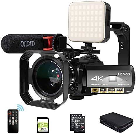 Ordro K Camcorder Video Camera For Vlogging Youtube P Fps Mp