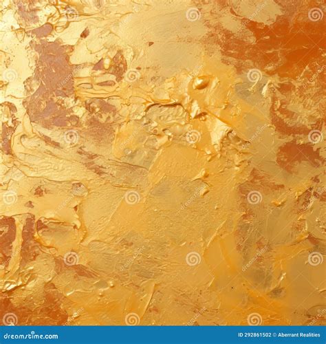 An Abstract Painting With Gold Paint On It Stock Illustration Illustration Of Bright Brush