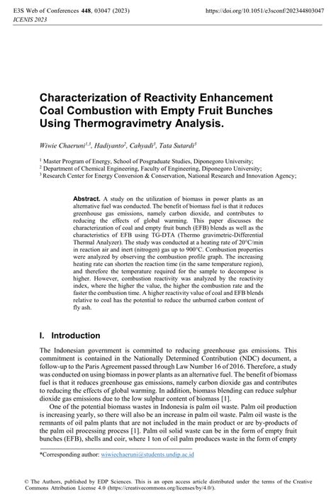 PDF Characterization Of Reactivity Enhancement Coal Combustion With