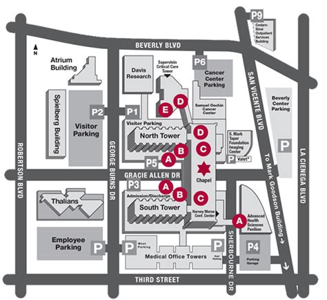 Cedars Sinai Campus Map