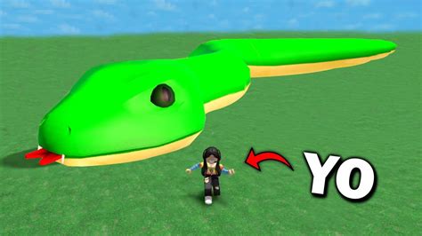 Escapa De La Serpiente Gigante Y Convi Rtete En Ella En Roblox