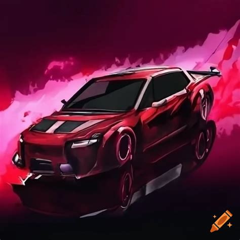 Custom Car With Akame Ga Kill Anime Artwork On Craiyon