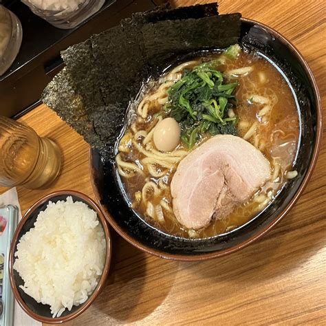 横浜家系ラーメン（醤油）ネギチャ丼セット 神楽坂美食倶楽部 総宰日記