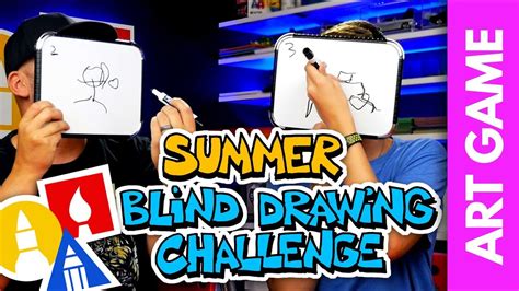 Blind Drawing Game Image | AESTHETIC DRAWING