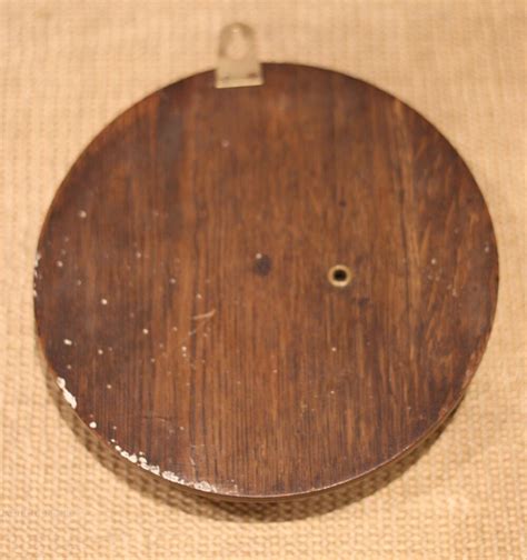 Antiques Atlas Circular Oak Aneroid Barometer As A