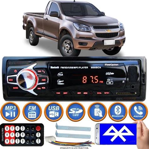 Rádio Som Automotivo Mp3 Bluetooth Pendrive Chevrolet S10 Cabine