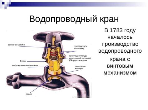 Краны водопроводные виды, устройство кранов для воды