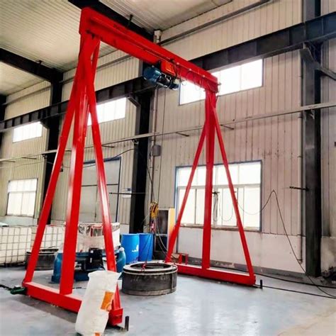 China Supply Small Design Ton Portable Gantry Crane Ton Portable