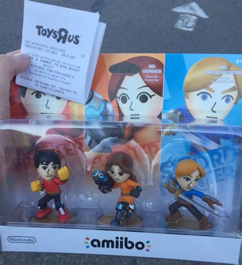 HQ Photo of the Mii Amiibo 3-Pack Put Out at a Toys R Us in Oklahoma ...