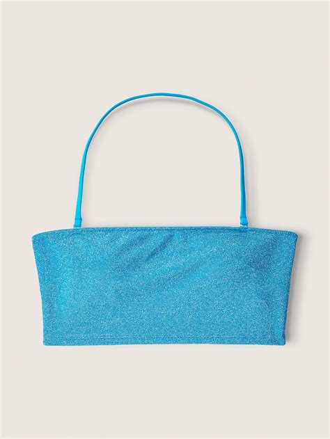 Işıltılı Askısız Bikini Üstü