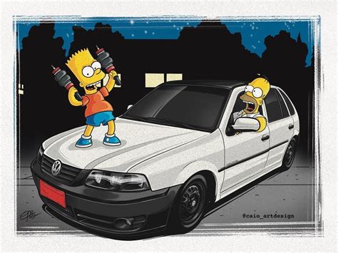 Pin Em Carros Rebaixados Desenhos