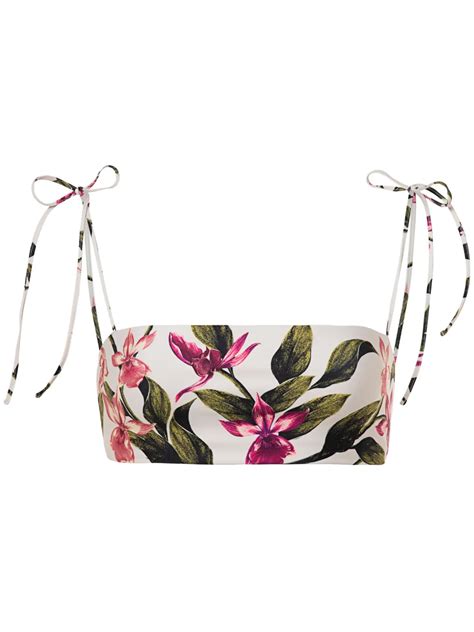 Agua By Agua Bendita Primavera Pasado Bikini Top White FARFETCH UK