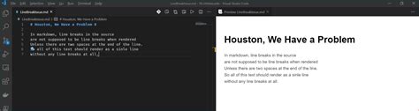 Line Breaks Are Rendered In Preview When They Shouldn T Be Issue