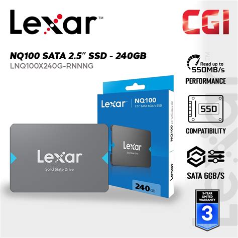 Lexar® Nq100 240gb 25” Sata Iii 6gbs Ssd Shopee Malaysia