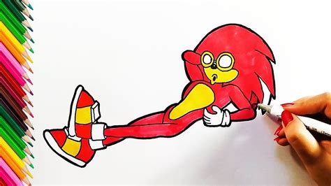 How To Draw Knuckles The Echidna Sonic The Hedgehog Chizish