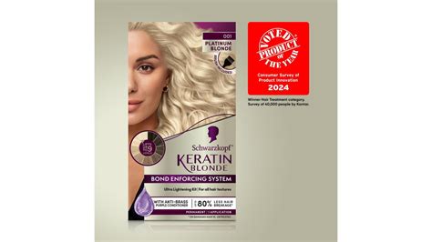 Schwarzkopf Permanent Color Hair Lightening Kit Keratin Blonde Platinum Blonde Ultra