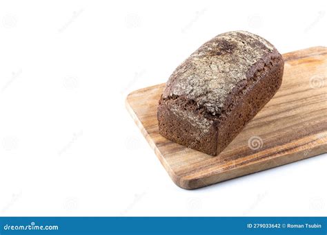 Rye Bread Slices Isolated On White Background Stock Photo Image Of