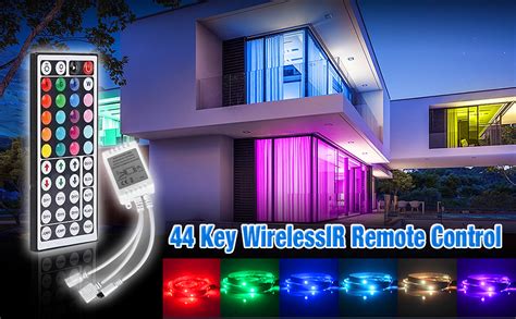 Meruido 44 Keys IR Remote Controller RGB LED Strip Light Controller