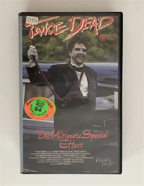 TWICE DEAD VHS Palace Entertainment Big Box Ex Rental Video Tape 1988