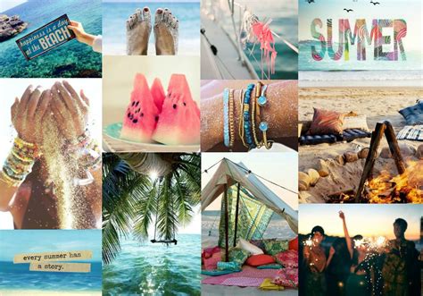 Summer Mood Board Mood Board Postcard Mood Board Fashion