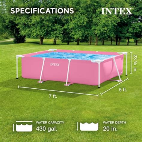 Intex X Outdoor Rectangular Frame Above Ground Swimming Pool