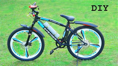 How To Make Electric Bike With Magnesium Alloy Wheel 36v 250w Youtube