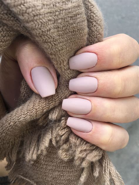 Matte Nude Gel Shellac Matte Acrylic Nails Shellac Nails Acrylic Nail