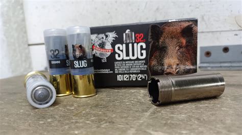 TEST MUNIZIONI DA CACCIA AL CINGHIALE CAL 12 CHEDDITE Slug 32 Gr