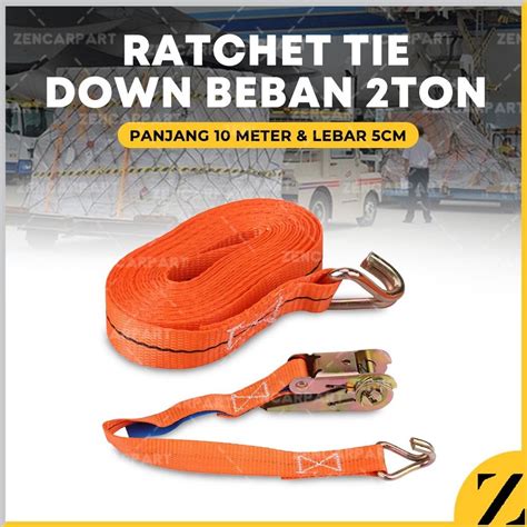 Jual PRODUK RATCHET TIE DOWN 2 INCH 2 2INCH 10M 10 METER 2 TON 2 TON