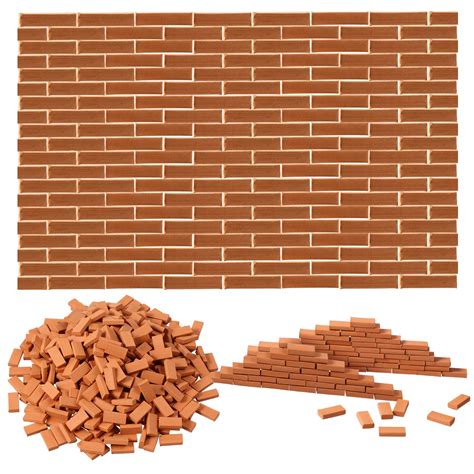 Buy Civaner 350 Pieces Mini Tiny Bricks For Landscaping Red Miniature