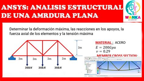 Como Realizar El Analisis Estructural De Una Armadura Plana Ansys