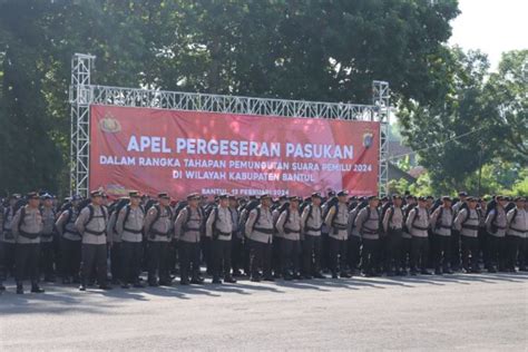 Ribuan Personel Polres Bantul Siap Amankan 3 166 TPS