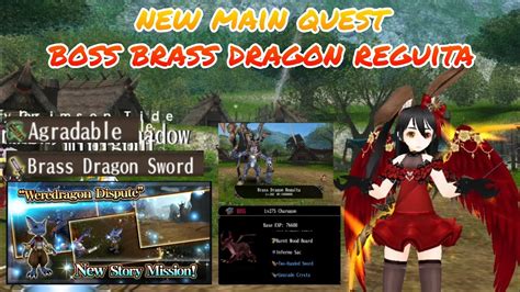 Toram Online New Main Quest Boss Brass Dragon Reguita Review Cap