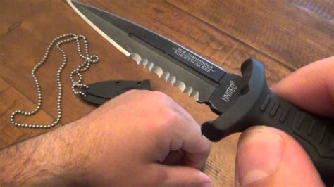 Knife Review United Cutlery Sub Commander Mini Boot Knife Youtube