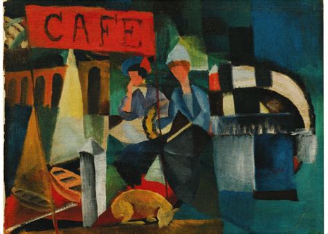 Kunstkarte August Macke Zwei Damen im Café