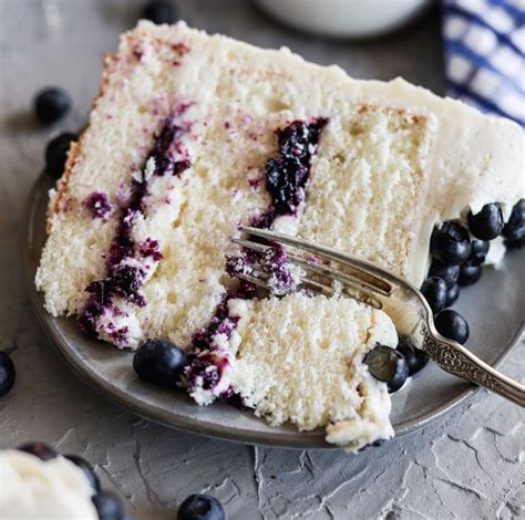 Blueberries And Cream Cake Recipe The Feedfeed