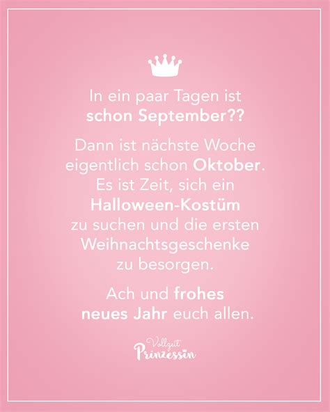 In Ein Paar Tagen Ist Schon September Dann Ist N Chste Woche