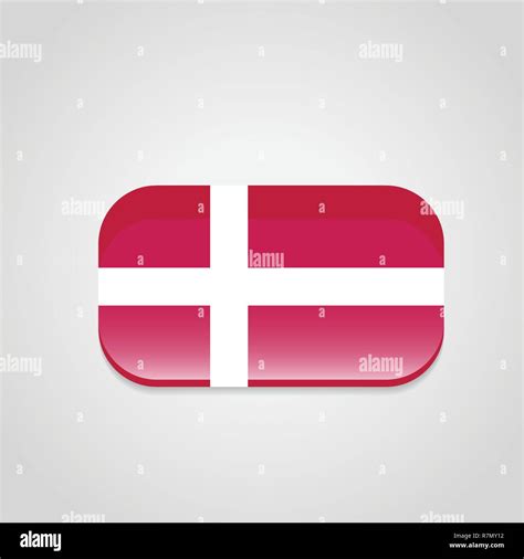 Denmark Flag Design Vector Stock Vector Image & Art - Alamy