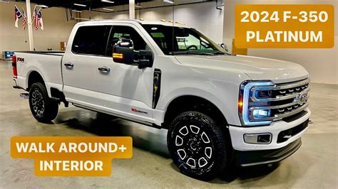 2024 Ford F 350 Platinum Carmelo Leather Massage Seats High Output 6 7 🔥🔥💯 Star White