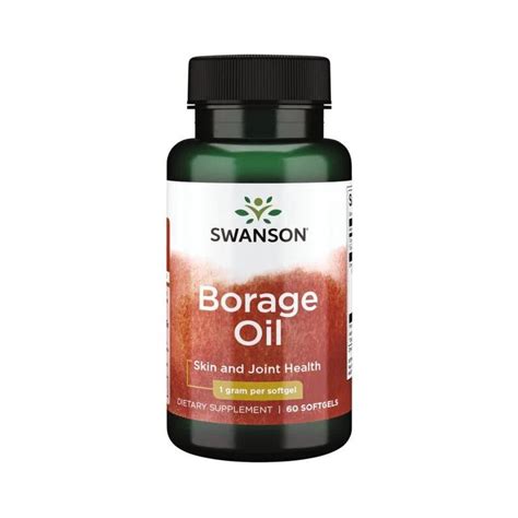 Supliment Alimentar Swanson Borage Oil 1000 Mg 60 Capsule Ulei