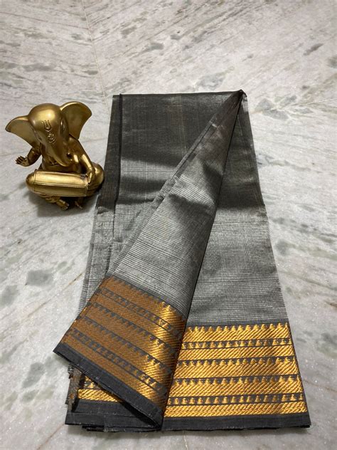 Mangalagiri Pure Pattu By Cotton New 200k Jari Border Plain Pattu Sarees