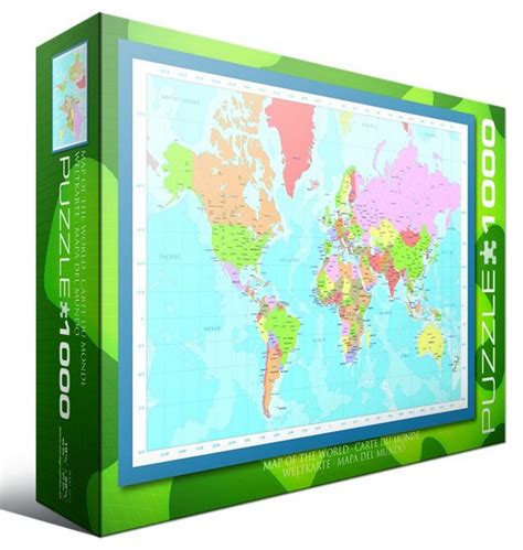 Jigsaw Puzzle 1000 Pieces World Map Eurographics 6000 1271 1000 Pieces Jigsaw Puzzles